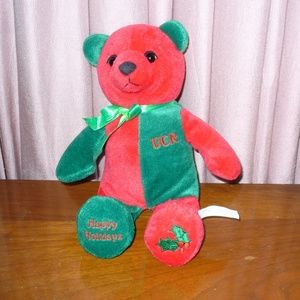 UCR Christmas plush bear 10" (#EV691)